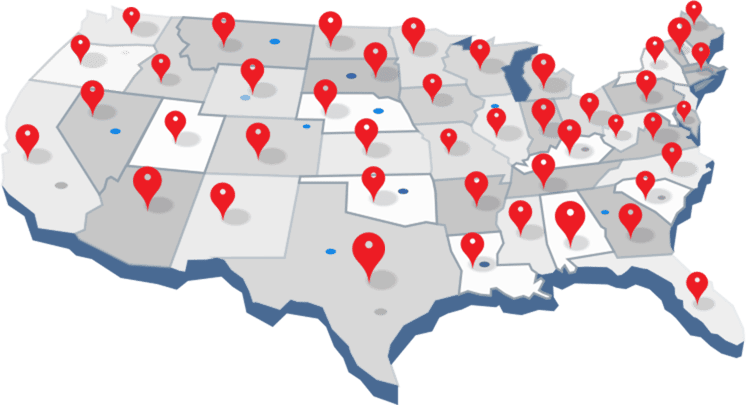 Nationwide locations image.
