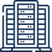 Data center icon. Data center icon.